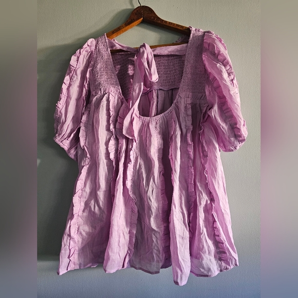 Free People More To Ruffle Top New Size XL - Picture 6 of 10